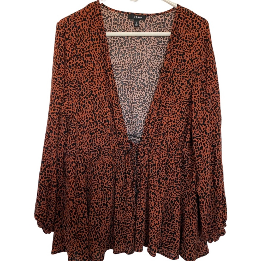 Torrid Tie Front Midi Kimono Size 3 (3x)